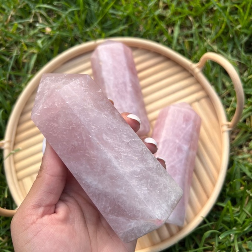 Rose quartz tower